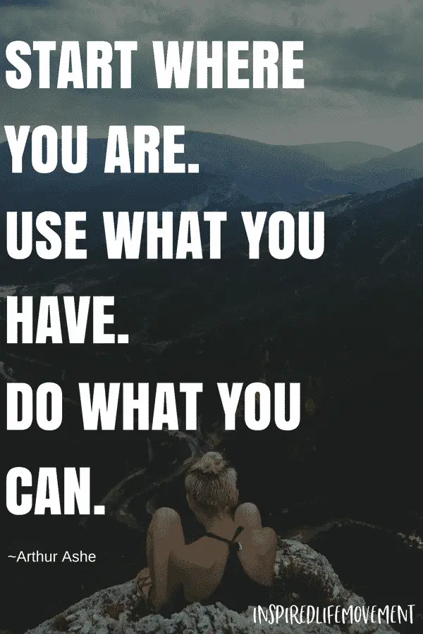 Motivation Quotes for Working Out - Start Where You Are, Use What You Have, Do What You Can.