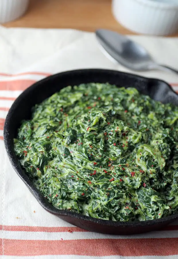 Thanksgiving Keto Recipe - Keto Creamed Spinach