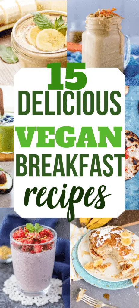 If You're Looking For Vegan Breakfast Recipes Then Make Sure You Check Out This Post! 15 of The Best, Healthy, Delicious Vegan Breakfast Recipes To Add To Your Rotation! #veganbreakfastrecipes #veganbreakfast